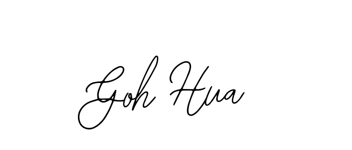 Use a signature maker to create a handwritten signature online. With this signature software, you can design (Bearetta-2O07w) your own signature for name Goh Hua. Goh Hua signature style 12 images and pictures png
