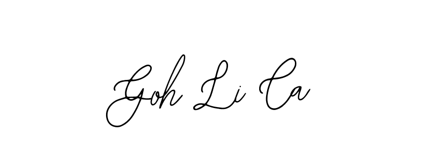 if you are searching for the best signature style for your name Goh Li Ca. so please give up your signature search. here we have designed multiple signature styles  using Bearetta-2O07w. Goh Li Ca signature style 12 images and pictures png