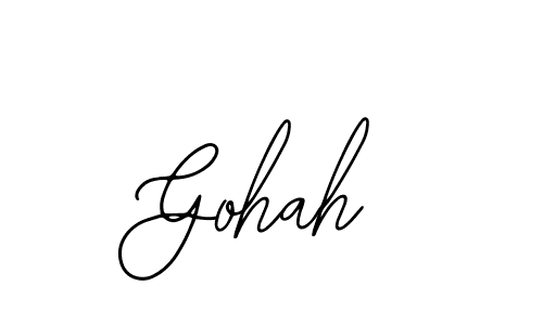 How to make Gohah name signature. Use Bearetta-2O07w style for creating short signs online. This is the latest handwritten sign. Gohah signature style 12 images and pictures png