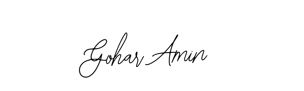 Create a beautiful signature design for name Gohar Amin. With this signature (Bearetta-2O07w) fonts, you can make a handwritten signature for free. Gohar Amin signature style 12 images and pictures png