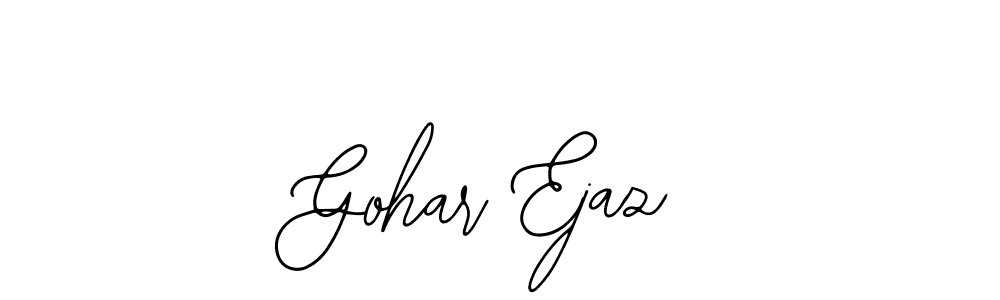 This is the best signature style for the Gohar Ejaz name. Also you like these signature font (Bearetta-2O07w). Mix name signature. Gohar Ejaz signature style 12 images and pictures png