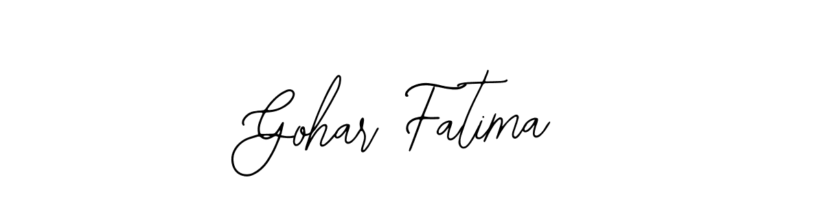 The best way (Bearetta-2O07w) to make a short signature is to pick only two or three words in your name. The name Gohar Fatima include a total of six letters. For converting this name. Gohar Fatima signature style 12 images and pictures png
