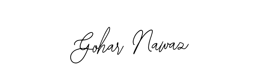 Make a beautiful signature design for name Gohar Nawaz. With this signature (Bearetta-2O07w) style, you can create a handwritten signature for free. Gohar Nawaz signature style 12 images and pictures png