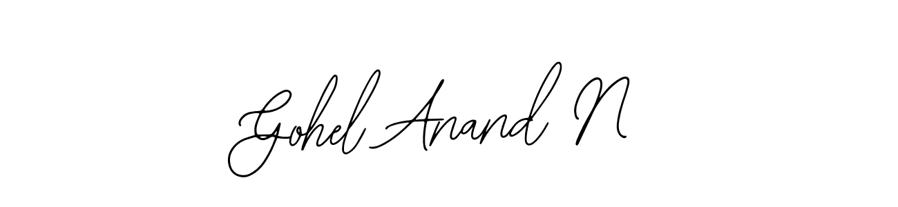 How to make Gohel Anand N signature? Bearetta-2O07w is a professional autograph style. Create handwritten signature for Gohel Anand N name. Gohel Anand N signature style 12 images and pictures png