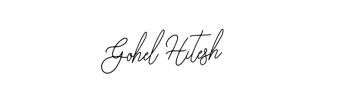 Create a beautiful signature design for name Gohel Hitesh. With this signature (Bearetta-2O07w) fonts, you can make a handwritten signature for free. Gohel Hitesh signature style 12 images and pictures png