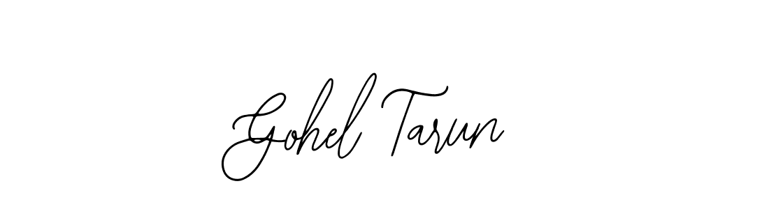 Gohel Tarun stylish signature style. Best Handwritten Sign (Bearetta-2O07w) for my name. Handwritten Signature Collection Ideas for my name Gohel Tarun. Gohel Tarun signature style 12 images and pictures png