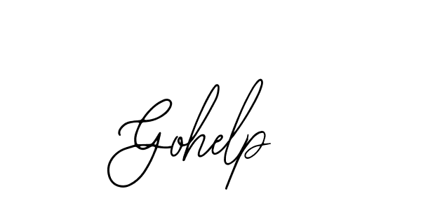 How to Draw Gohelp signature style? Bearetta-2O07w is a latest design signature styles for name Gohelp. Gohelp signature style 12 images and pictures png