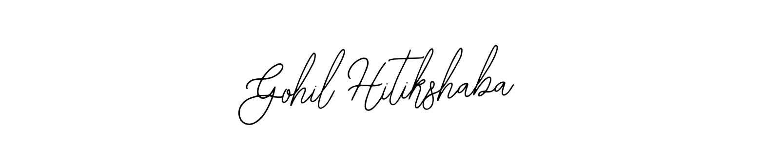 Gohil Hitikshaba stylish signature style. Best Handwritten Sign (Bearetta-2O07w) for my name. Handwritten Signature Collection Ideas for my name Gohil Hitikshaba. Gohil Hitikshaba signature style 12 images and pictures png