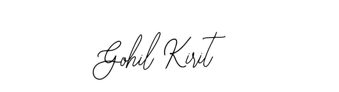 Gohil Kirit stylish signature style. Best Handwritten Sign (Bearetta-2O07w) for my name. Handwritten Signature Collection Ideas for my name Gohil Kirit. Gohil Kirit signature style 12 images and pictures png