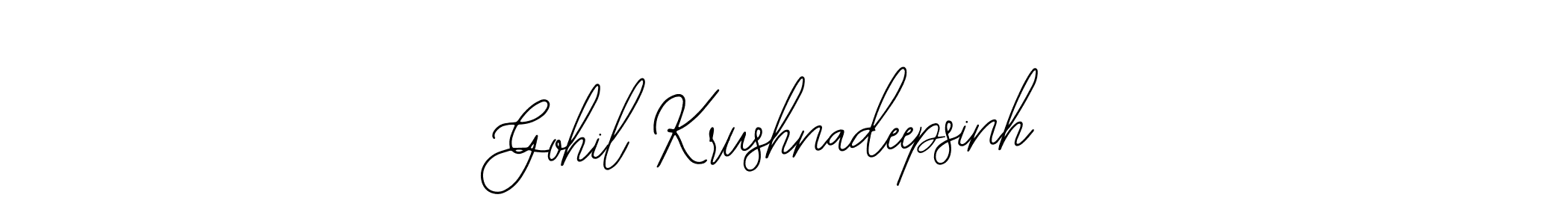 Make a short Gohil Krushnadeepsinh signature style. Manage your documents anywhere anytime using Bearetta-2O07w. Create and add eSignatures, submit forms, share and send files easily. Gohil Krushnadeepsinh signature style 12 images and pictures png