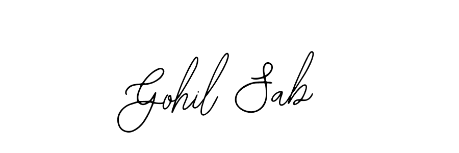 How to Draw Gohil Sab signature style? Bearetta-2O07w is a latest design signature styles for name Gohil Sab. Gohil Sab signature style 12 images and pictures png