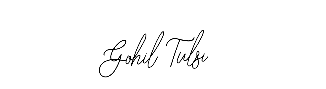 Similarly Bearetta-2O07w is the best handwritten signature design. Signature creator online .You can use it as an online autograph creator for name Gohil Tulsi. Gohil Tulsi signature style 12 images and pictures png