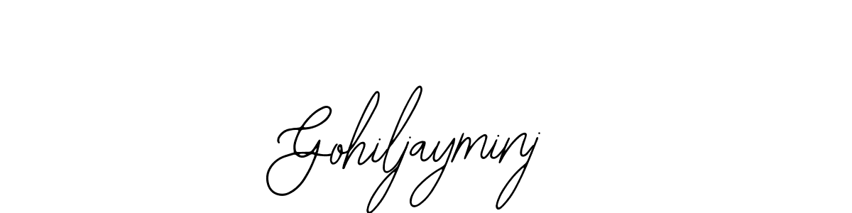 Design your own signature with our free online signature maker. With this signature software, you can create a handwritten (Bearetta-2O07w) signature for name Gohiljayminj. Gohiljayminj signature style 12 images and pictures png