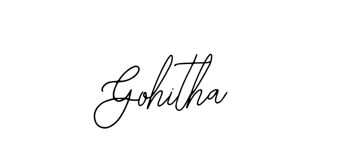 if you are searching for the best signature style for your name Gohitha. so please give up your signature search. here we have designed multiple signature styles  using Bearetta-2O07w. Gohitha signature style 12 images and pictures png