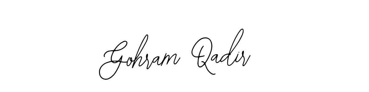 Also You can easily find your signature by using the search form. We will create Gohram Qadir name handwritten signature images for you free of cost using Bearetta-2O07w sign style. Gohram Qadir signature style 12 images and pictures png