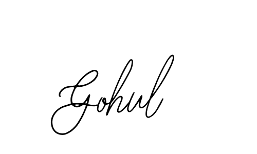 Make a beautiful signature design for name Gohul. Use this online signature maker to create a handwritten signature for free. Gohul signature style 12 images and pictures png