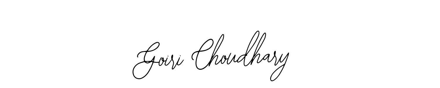 The best way (Bearetta-2O07w) to make a short signature is to pick only two or three words in your name. The name Goiri Choudhary include a total of six letters. For converting this name. Goiri Choudhary signature style 12 images and pictures png