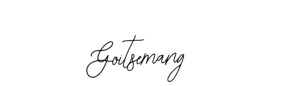 Also You can easily find your signature by using the search form. We will create Goitsemang name handwritten signature images for you free of cost using Bearetta-2O07w sign style. Goitsemang signature style 12 images and pictures png