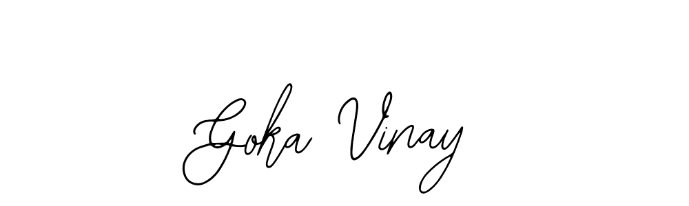 Also we have Goka Vinay name is the best signature style. Create professional handwritten signature collection using Bearetta-2O07w autograph style. Goka Vinay signature style 12 images and pictures png