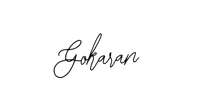 Use a signature maker to create a handwritten signature online. With this signature software, you can design (Bearetta-2O07w) your own signature for name Gokaran. Gokaran signature style 12 images and pictures png