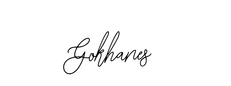 You should practise on your own different ways (Bearetta-2O07w) to write your name (Gokhanes) in signature. don't let someone else do it for you. Gokhanes signature style 12 images and pictures png