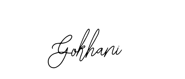 Make a beautiful signature design for name Gokhani. Use this online signature maker to create a handwritten signature for free. Gokhani signature style 12 images and pictures png