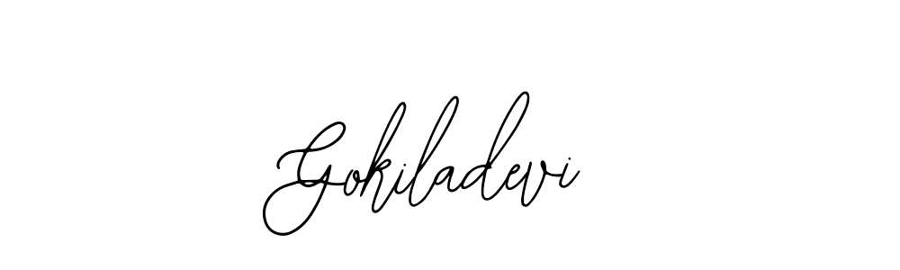 Make a short Gokiladevi signature style. Manage your documents anywhere anytime using Bearetta-2O07w. Create and add eSignatures, submit forms, share and send files easily. Gokiladevi signature style 12 images and pictures png
