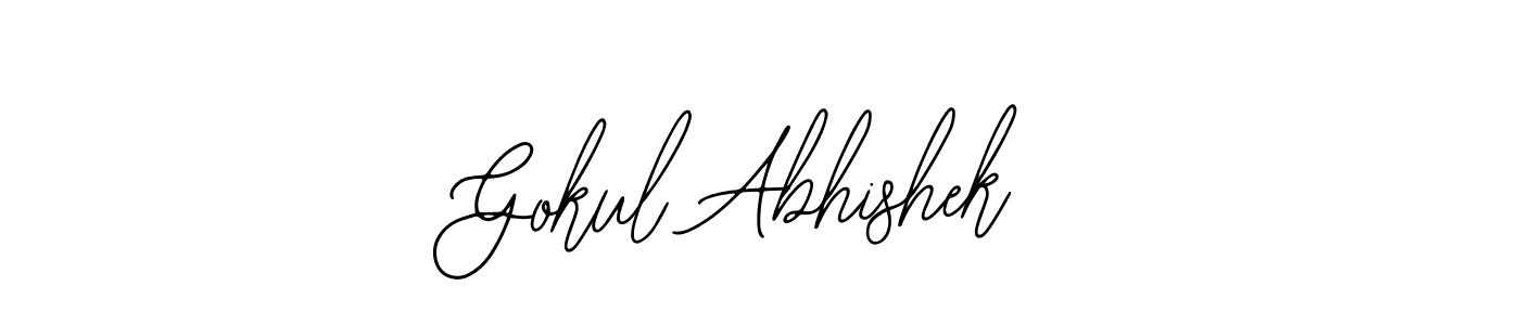 Gokul Abhishek stylish signature style. Best Handwritten Sign (Bearetta-2O07w) for my name. Handwritten Signature Collection Ideas for my name Gokul Abhishek. Gokul Abhishek signature style 12 images and pictures png