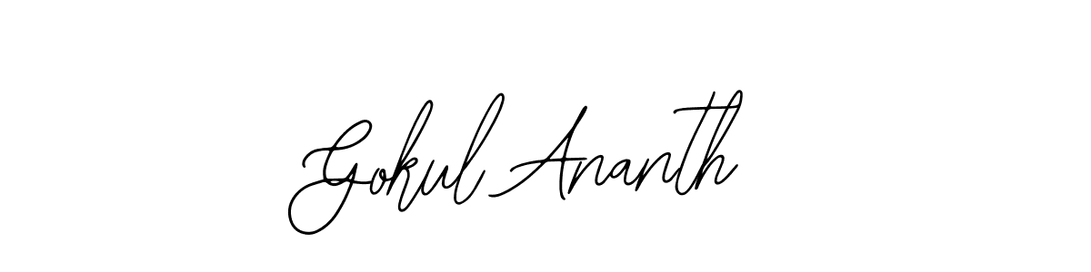 How to Draw Gokul Ananth signature style? Bearetta-2O07w is a latest design signature styles for name Gokul Ananth. Gokul Ananth signature style 12 images and pictures png