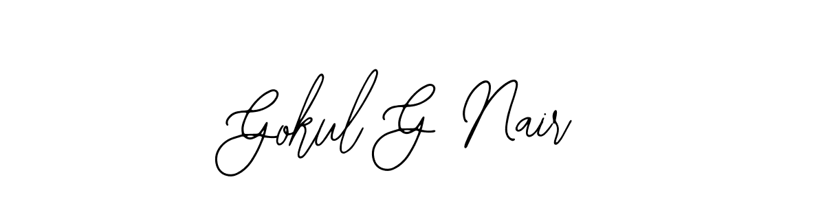Create a beautiful signature design for name Gokul G Nair. With this signature (Bearetta-2O07w) fonts, you can make a handwritten signature for free. Gokul G Nair signature style 12 images and pictures png