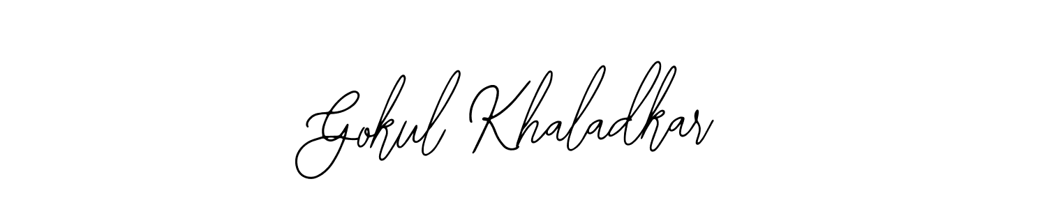 The best way (Bearetta-2O07w) to make a short signature is to pick only two or three words in your name. The name Gokul Khaladkar include a total of six letters. For converting this name. Gokul Khaladkar signature style 12 images and pictures png