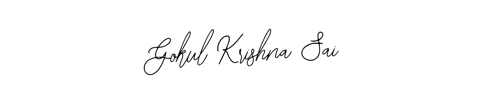 Create a beautiful signature design for name Gokul Krishna Sai. With this signature (Bearetta-2O07w) fonts, you can make a handwritten signature for free. Gokul Krishna Sai signature style 12 images and pictures png