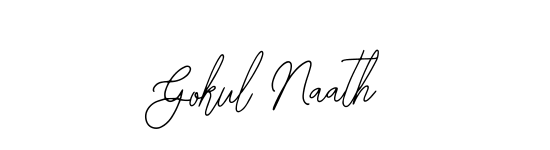 You should practise on your own different ways (Bearetta-2O07w) to write your name (Gokul Naath) in signature. don't let someone else do it for you. Gokul Naath signature style 12 images and pictures png