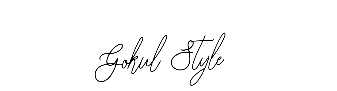 if you are searching for the best signature style for your name Gokul Style. so please give up your signature search. here we have designed multiple signature styles  using Bearetta-2O07w. Gokul Style signature style 12 images and pictures png