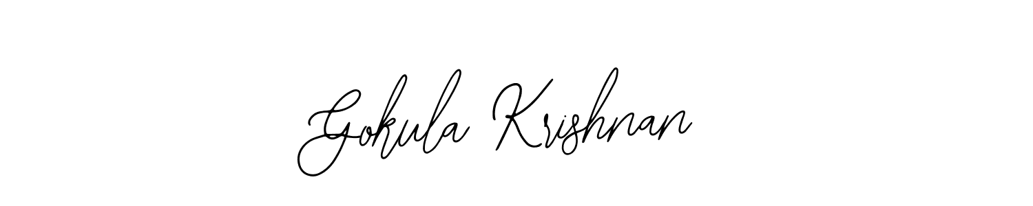 How to Draw Gokula Krishnan signature style? Bearetta-2O07w is a latest design signature styles for name Gokula Krishnan. Gokula Krishnan signature style 12 images and pictures png