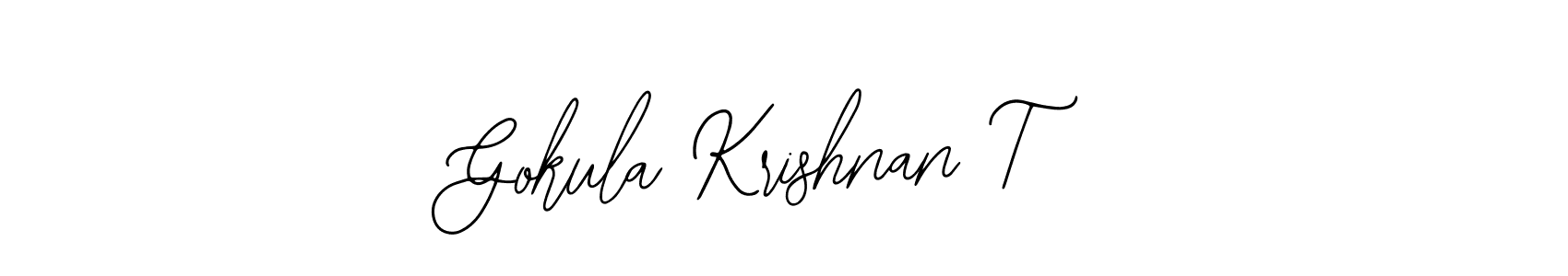 How to make Gokula Krishnan T signature? Bearetta-2O07w is a professional autograph style. Create handwritten signature for Gokula Krishnan T name. Gokula Krishnan T signature style 12 images and pictures png