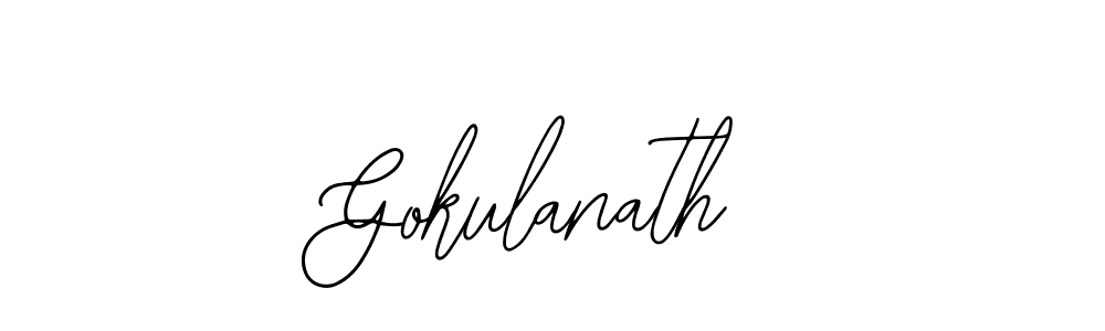 How to make Gokulanath signature? Bearetta-2O07w is a professional autograph style. Create handwritten signature for Gokulanath name. Gokulanath signature style 12 images and pictures png