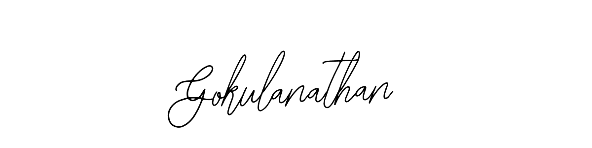 if you are searching for the best signature style for your name Gokulanathan. so please give up your signature search. here we have designed multiple signature styles  using Bearetta-2O07w. Gokulanathan signature style 12 images and pictures png
