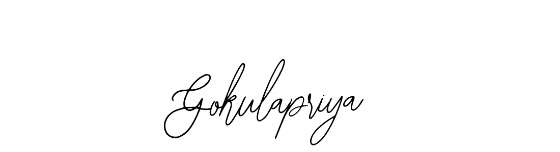 How to Draw Gokulapriya signature style? Bearetta-2O07w is a latest design signature styles for name Gokulapriya. Gokulapriya signature style 12 images and pictures png