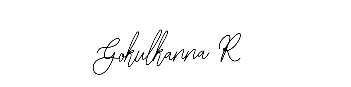How to make Gokulkanna R name signature. Use Bearetta-2O07w style for creating short signs online. This is the latest handwritten sign. Gokulkanna R signature style 12 images and pictures png