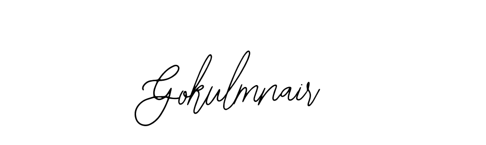 Gokulmnair stylish signature style. Best Handwritten Sign (Bearetta-2O07w) for my name. Handwritten Signature Collection Ideas for my name Gokulmnair. Gokulmnair signature style 12 images and pictures png