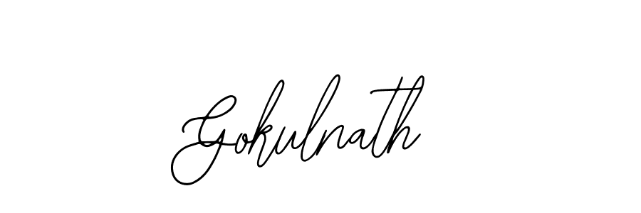 Design your own signature with our free online signature maker. With this signature software, you can create a handwritten (Bearetta-2O07w) signature for name Gokulnath. Gokulnath signature style 12 images and pictures png