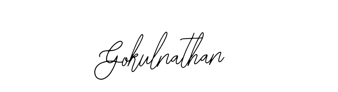 Make a beautiful signature design for name Gokulnathan. With this signature (Bearetta-2O07w) style, you can create a handwritten signature for free. Gokulnathan signature style 12 images and pictures png