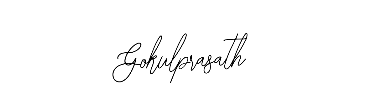 Similarly Bearetta-2O07w is the best handwritten signature design. Signature creator online .You can use it as an online autograph creator for name Gokulprasath. Gokulprasath signature style 12 images and pictures png