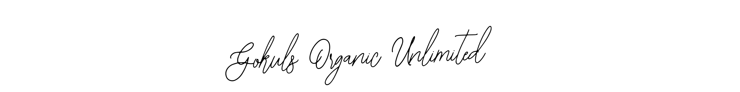 Gokuls Organic Unlimited stylish signature style. Best Handwritten Sign (Bearetta-2O07w) for my name. Handwritten Signature Collection Ideas for my name Gokuls Organic Unlimited. Gokuls Organic Unlimited signature style 12 images and pictures png