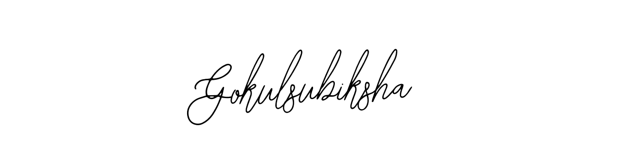 Gokulsubiksha stylish signature style. Best Handwritten Sign (Bearetta-2O07w) for my name. Handwritten Signature Collection Ideas for my name Gokulsubiksha. Gokulsubiksha signature style 12 images and pictures png