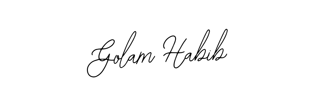 Similarly Bearetta-2O07w is the best handwritten signature design. Signature creator online .You can use it as an online autograph creator for name Golam Habib. Golam Habib signature style 12 images and pictures png