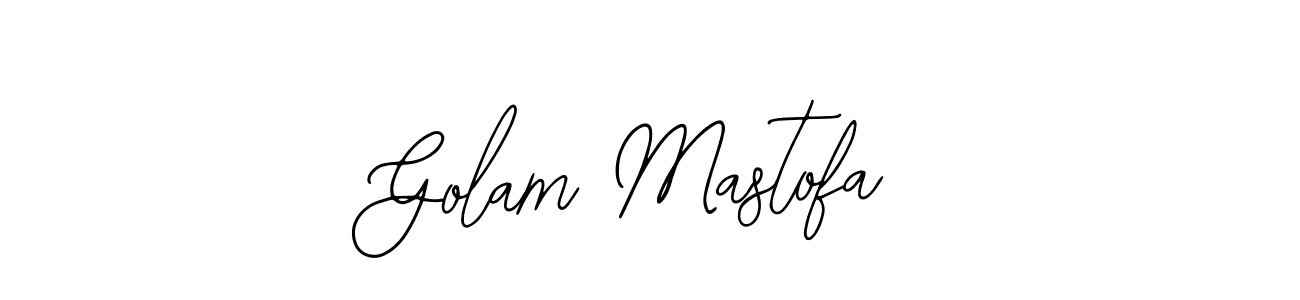 Use a signature maker to create a handwritten signature online. With this signature software, you can design (Bearetta-2O07w) your own signature for name Golam Mastofa. Golam Mastofa signature style 12 images and pictures png