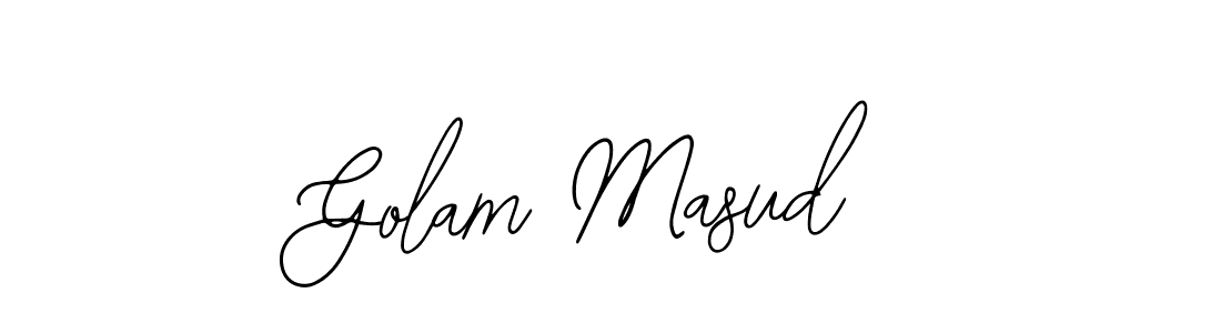 Use a signature maker to create a handwritten signature online. With this signature software, you can design (Bearetta-2O07w) your own signature for name Golam Masud. Golam Masud signature style 12 images and pictures png