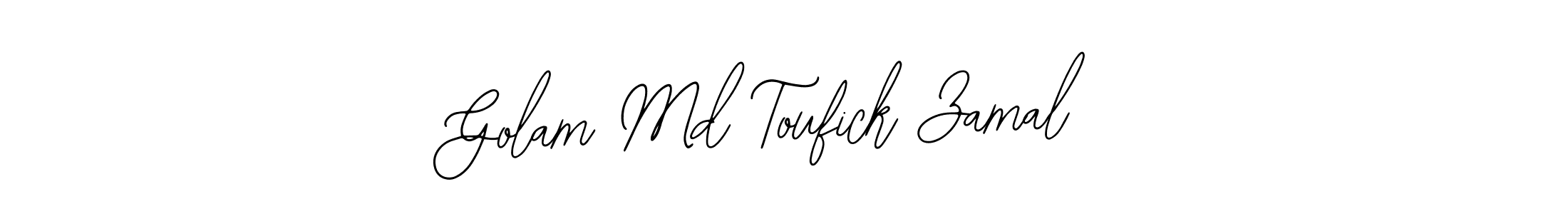 This is the best signature style for the Golam Md Toufick Zamal name. Also you like these signature font (Bearetta-2O07w). Mix name signature. Golam Md Toufick Zamal signature style 12 images and pictures png